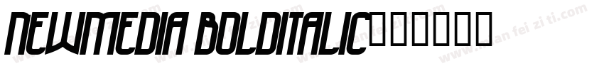 NewMedia BoldItalic字体转换